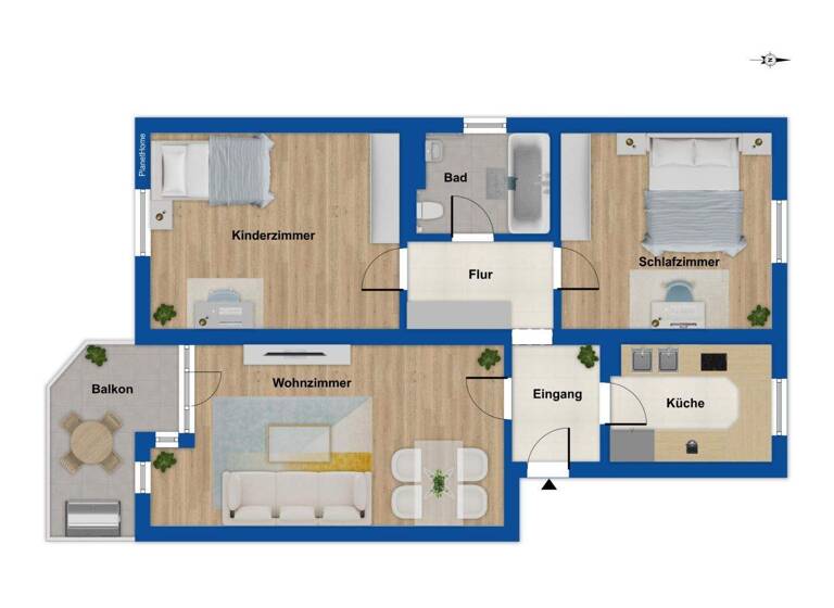 Wohnung zum Kauf 279.000 € 3 Zimmer 75,1 m² 1. Geschoss Schwaig Schwaig bei Nürnberg 90571