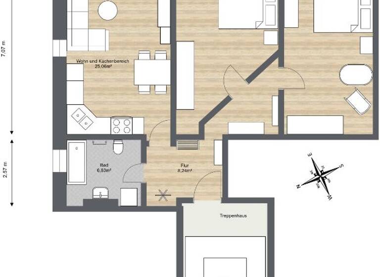 Wohnung zur Miete 404 € 3 Zimmer 89,3 m²<br/>Wohnfläche 4.<br/>Geschoss Alexander-Puschkin-Platz 11 Innenstadt Riesa 01587