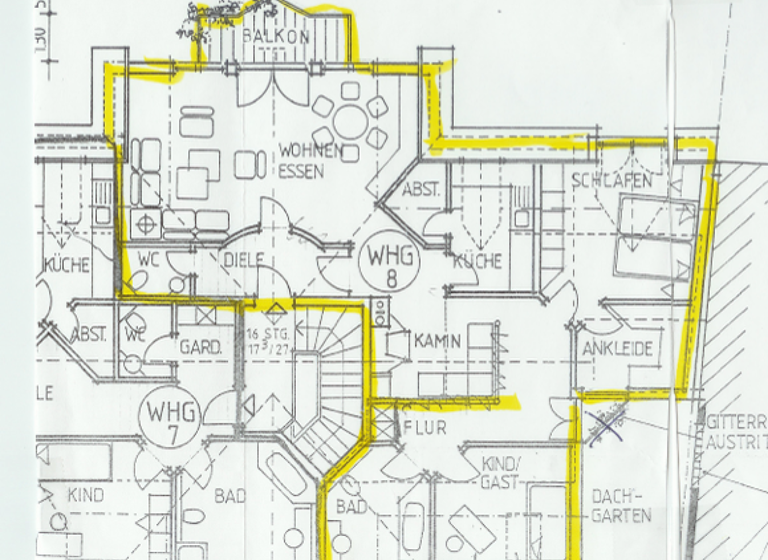 Maisonette zur Miete 2.200 € 6 Zimmer 146 m² Geschoss 2/3 frei ab sofort Brückenstraße 2 Mörfelden Mörfelden-Walldorf 64546