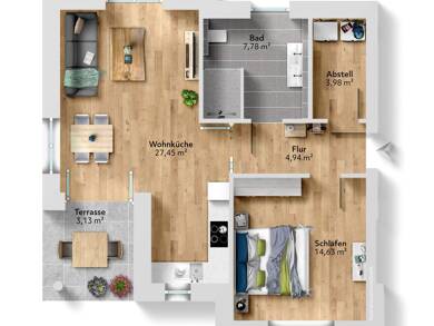Wohnung zum Kauf - Erstbezug 253.500 € 2 Zimmer 61,9 m² Cloppenburg 49661