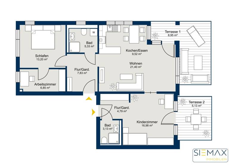 Wohnung zum Kauf 485.000 € 3,5 Zimmer 103 m²<br/>Wohnfläche Ingolstadt Ingolstadt 85051