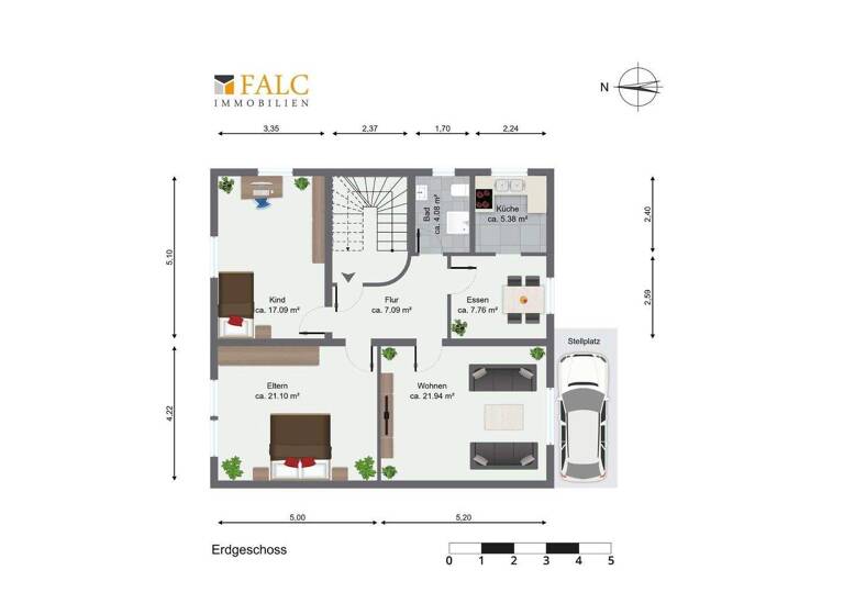 Wohnung zum Kauf 270.000 € 3,5 Zimmer 84 m² Luisenstraße 6 Heilbronn 74072
