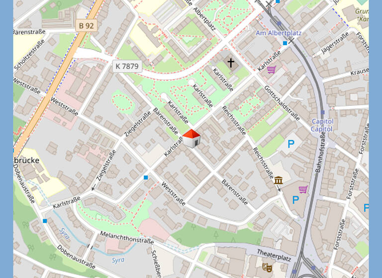 Wohnung zur Miete 480 € 3 Zimmer 75,2 m²<br/>Wohnfläche 3.<br/>Geschoss ab sofort<br/>Verfügbarkeit Bärenstr. 18 Stadtmitte Plauen 08523