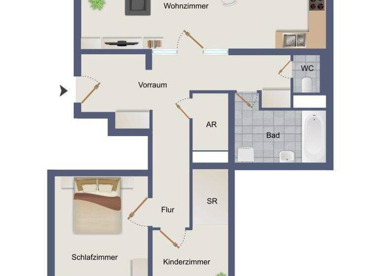 Wohnung zum Kauf 399.000 € 3 Zimmer 88 m² Wien 1140