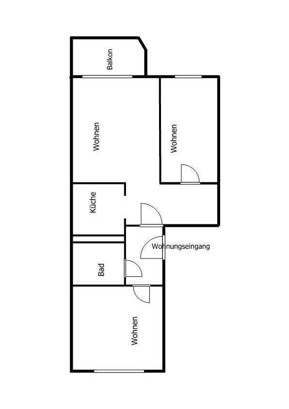 Wohnung zur Miete 200 € 3 Zimmer 53,9 m²<br/>Wohnfläche 4.<br/>Geschoss ab sofort<br/>Verfügbarkeit Am Kuhberg 64 Bad Elster Bad Elster 08645