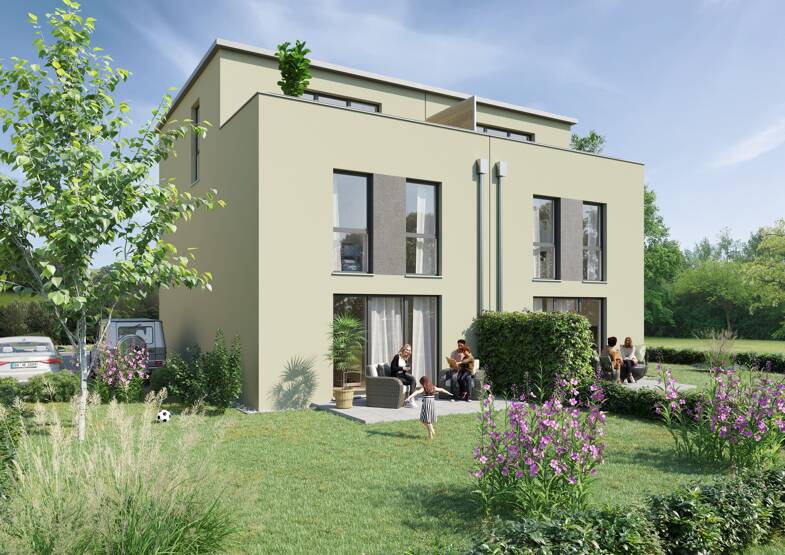 Doppelhaushälfte zum Kauf - Neubau provisionsfrei 624.000 € 5 Zimmer 156 m² 234 m² Grundstück Auf dem Wentzenrod 2 Messel 64409