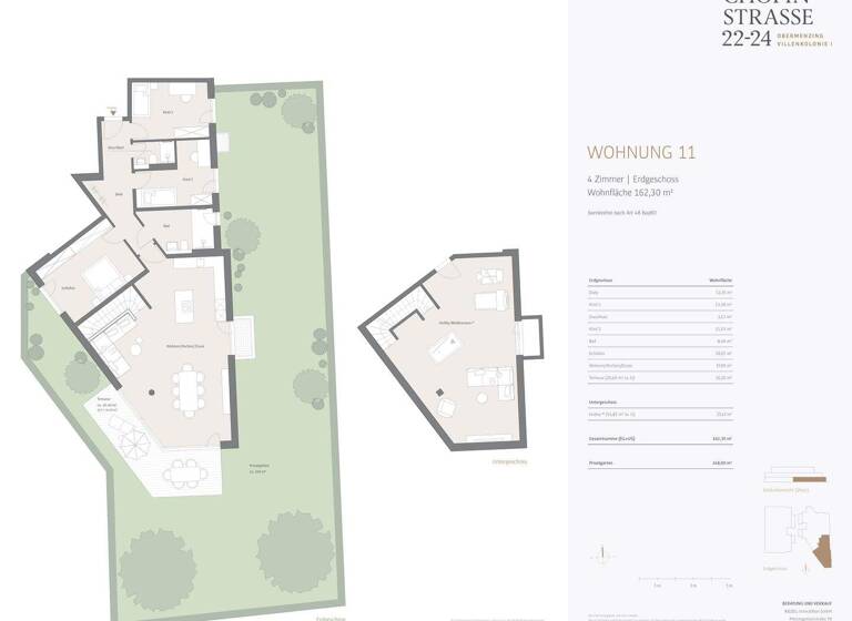 Wohnung zum Kauf - Erstbezug provisionsfrei 2.290.000 € 4 Zimmer 162,3 m² EG Pasing-Obermenzing München 81245