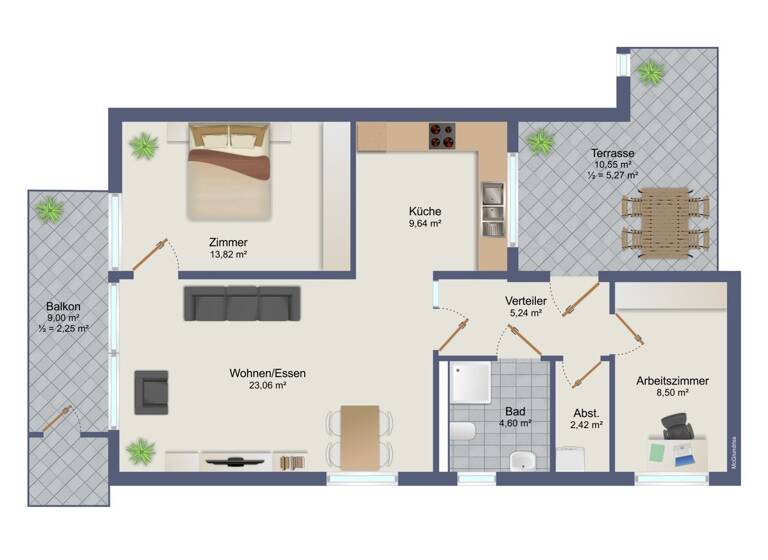 Wohnung zum Kauf 320.000 € 3 Zimmer 75 m² Durlach Karlsruhe-Durlach 76227