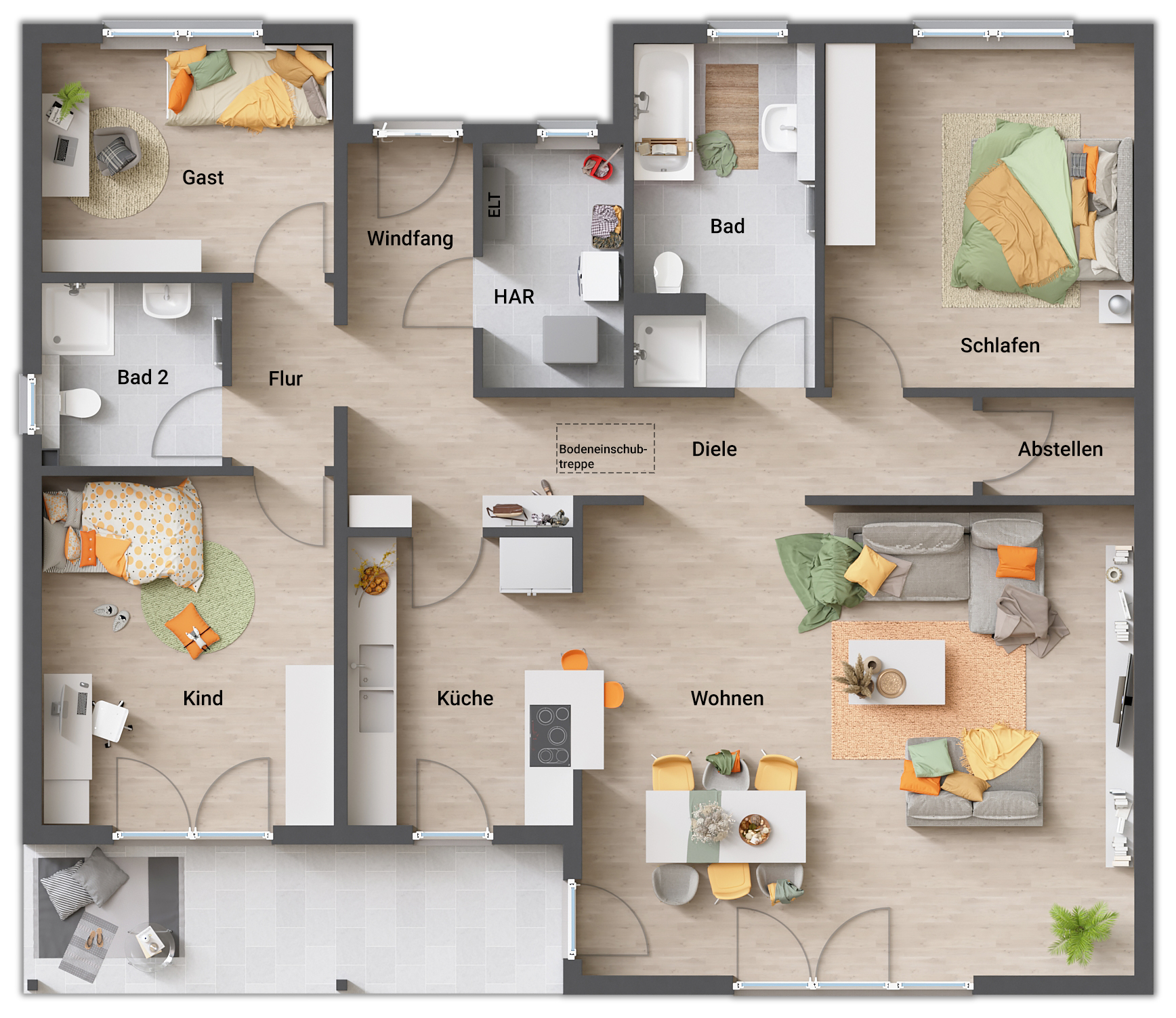 Bungalow zum Kauf provisionsfrei 351.650 € 5 Zimmer 133 m²<br/>Wohnfläche 658 m²<br/>Grundstück Zum Bahnhof Hagen Neustadt am Rübenberge 31535