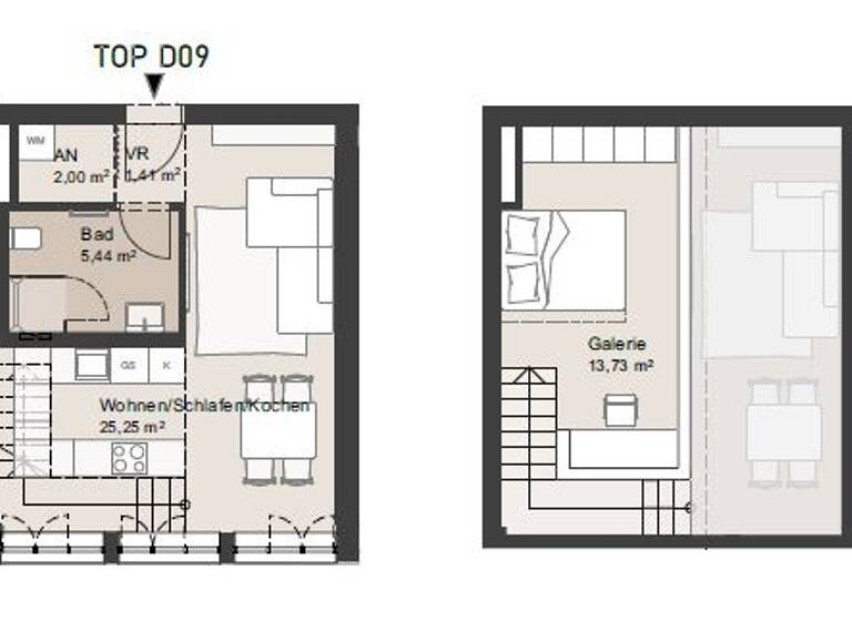 Studio zum Kauf provisionsfrei 479.259 € 1 Zimmer 47,8 m² 2. Geschoss Salzburg 5020