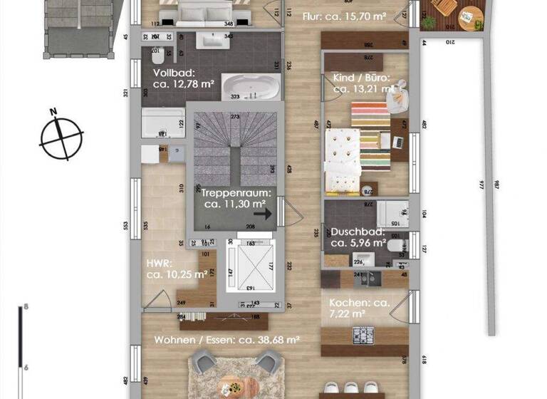 Penthouse zum Kauf provisionsfrei 995.000 € 3,5 Zimmer 141,1 m² Ziegelhausen Heidelberg 69118