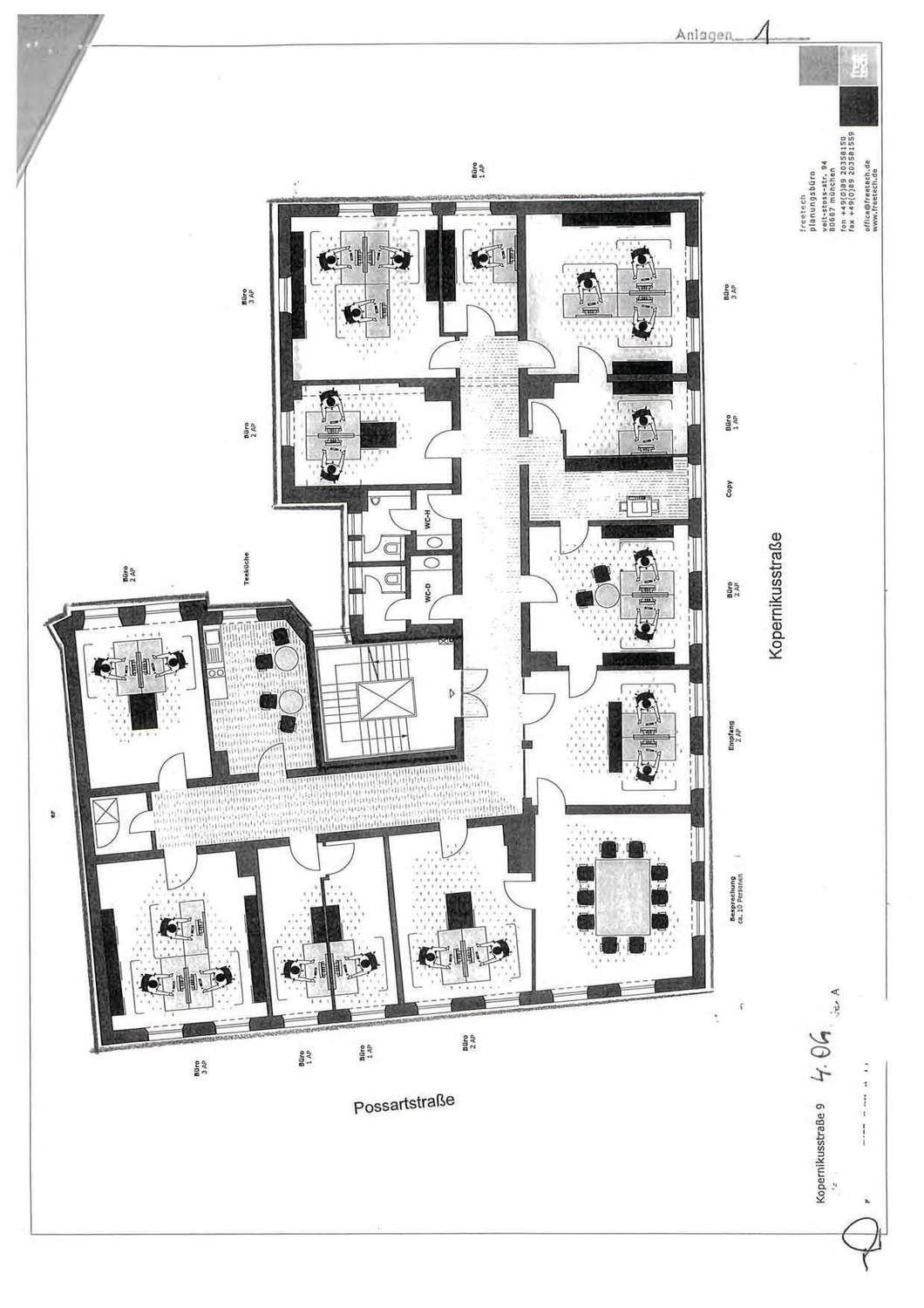 Bürofläche zur Miete provisionsfrei 9.850 € 468,8 m²<br/>Bürofläche Kopernikusstraße 9 Altbogenhausen München 81679