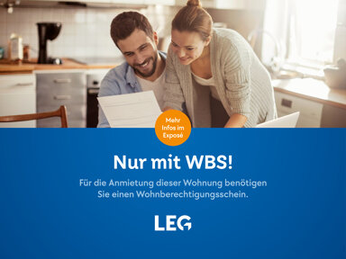 Wohnung zur Miete nur mit Wohnberechtigungsschein 315 € 2 Zimmer 61,7 m² 11. Geschoss frei ab 07.02.2025 Wilhelm-Schmidt-Straße 9 Clarenberg Dortmund 44263