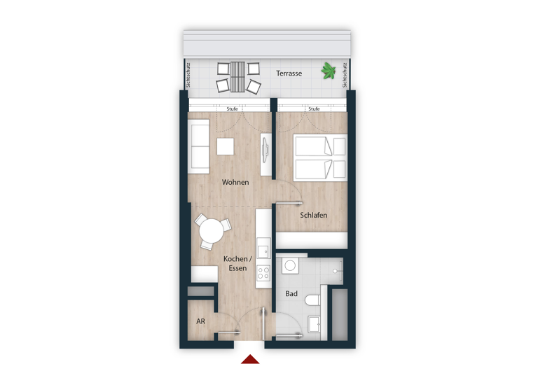 Wohnung zum Kauf 404.320 € 2 Zimmer 53,2 m²<br/>Wohnfläche 4.<br/>Geschoss 30.09.2030<br/>Verfügbarkeit Wandererstraße 80 Seeleinsbühl Nürnberg 90431