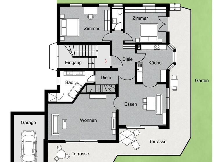 Wohnung zum Kauf 1.200.000 € 5 Zimmer 135 m²<br/>Wohnfläche EG<br/>Geschoss Garmisch Garmisch-Partenkirchen 82467