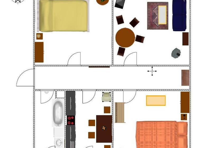 Wohnung zur Miete Wohnen auf Zeit 1.800 € 3 Zimmer 80 m²<br/>Wohnfläche 31.08.2025<br/>Verfügbarkeit Friedrichstadt Dresden 01159