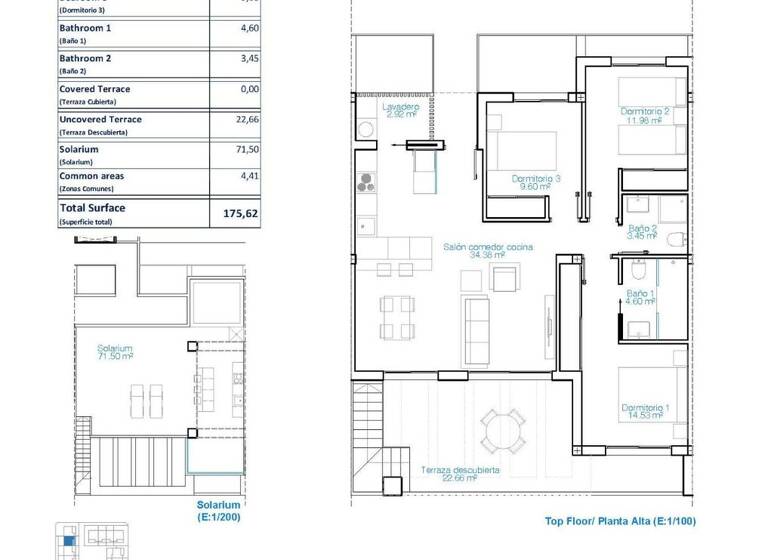 Penthouse zum Kauf provisionsfrei 539.900 € 4 Zimmer 81 m² Calle Helecho Mojon 10, plta:2 Pilar de la Horadada 03191