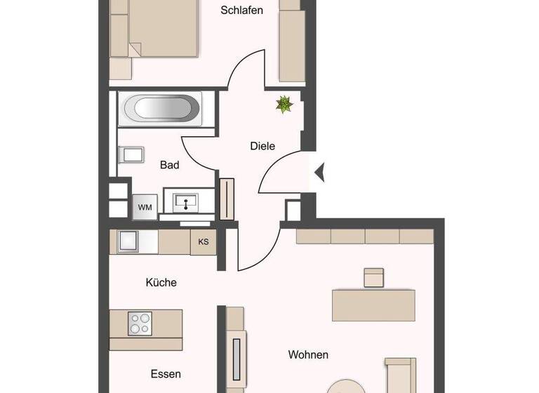 Wohnung zum Kauf 897.000 € 2,5 Zimmer 65 m² 4. Geschoss Altstadt-Lehel München 80538