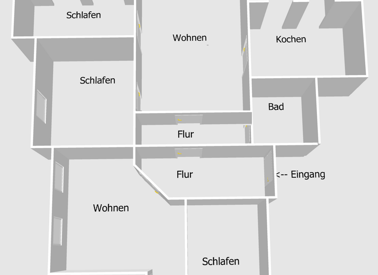 Wohnung zur Miete 1.010 € 5 Zimmer 106 m² 1. Geschoss frei ab sofort Tribseer Damm 62 Tribseer Stralsund 18437