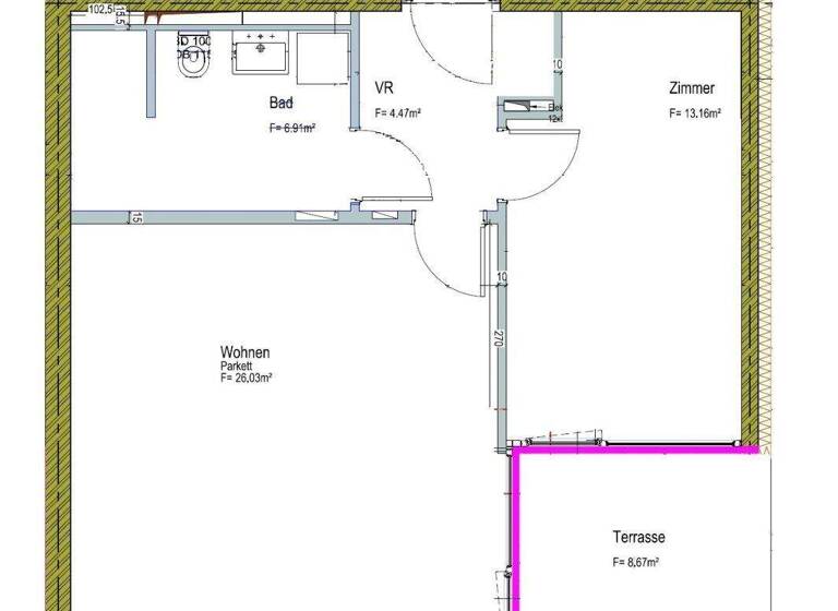 Wohnung zur Miete 557 € 2 Zimmer 50,6 m² EG Oeverseegasse 20 Gries Graz 8020