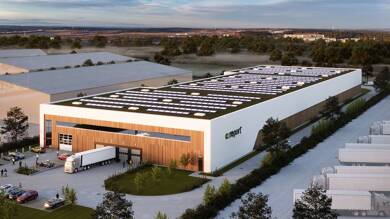 Lagerhalle zur Miete - Erstbezug provisionsfrei 8.800 m² Lagerfläche teilbar ab 5.000 m² Am Bühlfeld 10 Giengen Giengen an der Brenz 89542