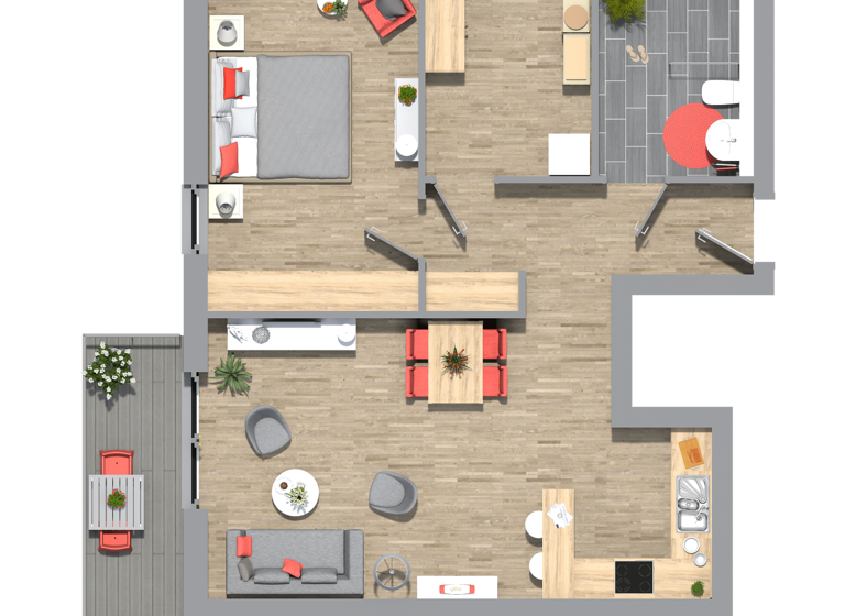 Wohnung zum Kauf - Erstbezug als Kapitalanlage geeignet 299.500 € 2 Zimmer 65,8 m² Lindenstraße 62 Stadtmitte Grevenbroich 41515