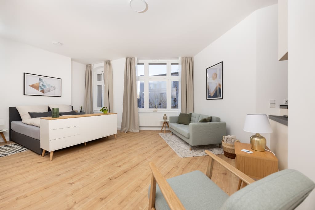 Wohnung zur Miete Wohnen auf Zeit 1.490 € 1 Zimmer 50 m²<br/>Wohnfläche 01.04.2025<br/>Verfügbarkeit Baumschulenstraße Baumschulenweg Berlin 12437