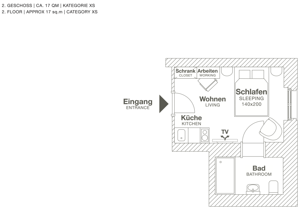 Wohnung zur Miete Wohnen auf Zeit 2.512 € 1 Zimmer 18 m²<br/>Wohnfläche 28.02.2025<br/>Verfügbarkeit Wielandstraße Charlottenburg Berlin 10707