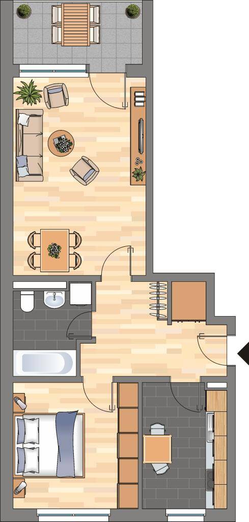 Wohnung zur Miete 330 € 2 Zimmer 56,7 m²<br/>Wohnfläche 1.<br/>Geschoss ab sofort<br/>Verfügbarkeit Marktplatz 3b Nordenham Nordenham 26954
