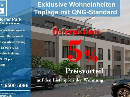 Wohnung zum Kauf - Neubau provisionsfrei 457.643 € 2 Zimmer 65 m² EG frei ab sofort Reichelsdorfer Hauptstraße 97-99 Reichelsdorf Nürnberg 90453