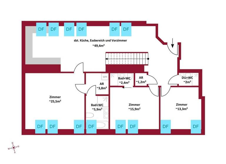 Wohnung zum Kauf 1.798.000 € 5 Zimmer 186,2 m² Wien 1180