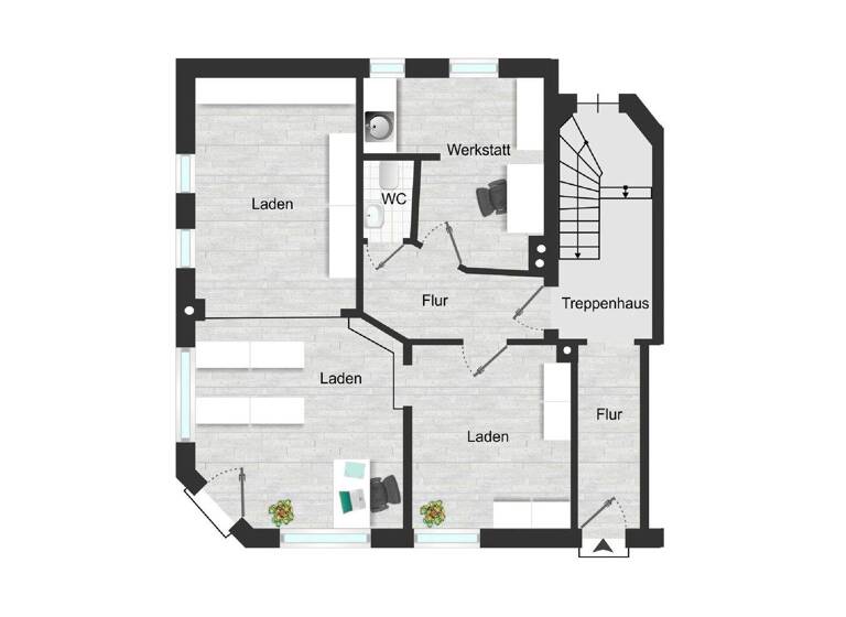 Verkaufsfläche zur Miete 17,59 € 4 Zimmer 54 m² Verkaufsfläche Oberursel Oberursel (Taunus) 61440