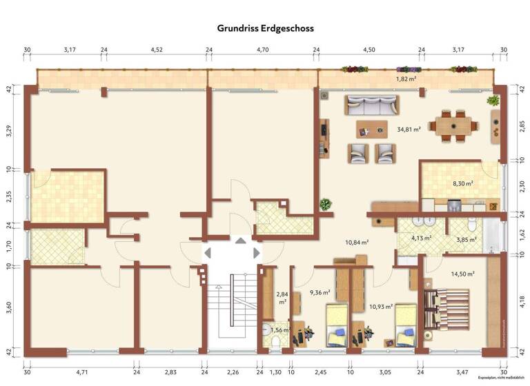 Wohnung zum Kauf 299.000 € 4 Zimmer 103 m² frei ab sofort Bredeney Essen 45133