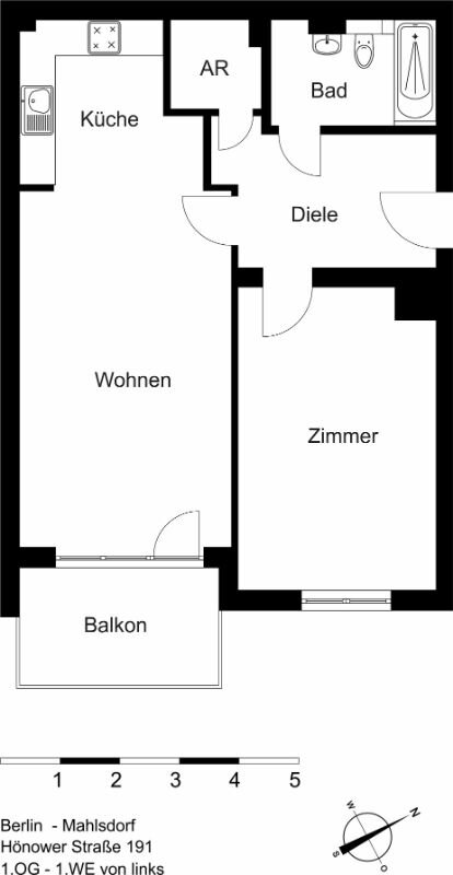 Wohnung zur Miete 769 € 2 Zimmer 63,7 m²<br/>Wohnfläche 1.<br/>Geschoss Hönower Str. 191 Mahlsdorf Berlin 12623