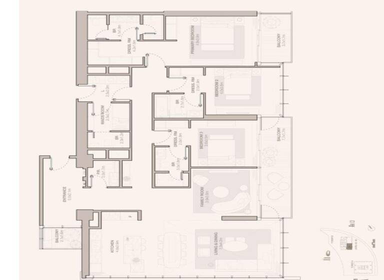 Wohnung zum Kauf - Erstbezug provisionsfrei 4.775.000 € 4 Zimmer 237,6 m² Sheikh Zayed Road 95 Dubai