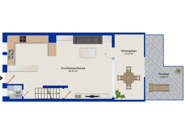 Reihenmittelhaus zum Kauf 495.000 € 3,5 Zimmer 103 m² 207 m² Grundstück Kladow Berlin 14089