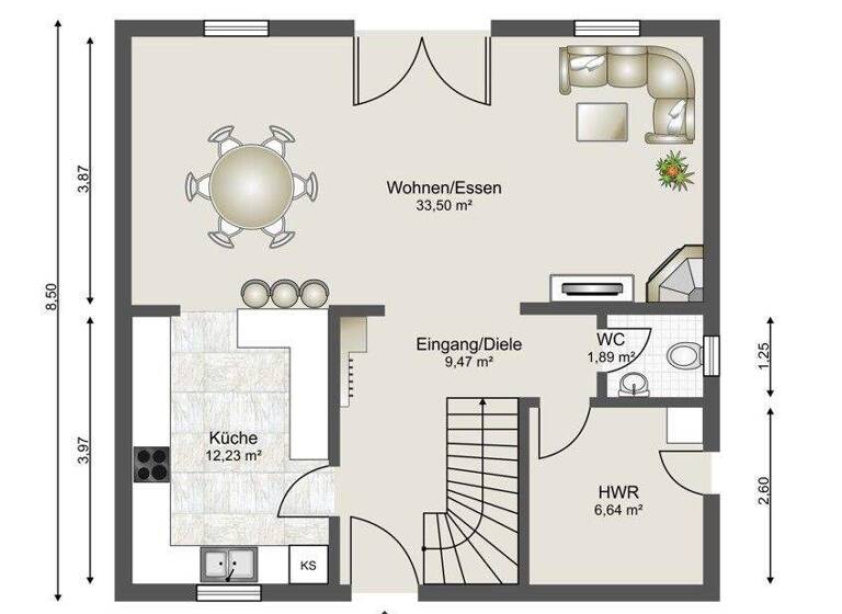Einfamilienhaus zum Kauf 879.000 € 6 Zimmer 164,1 m² 366 m² Grundstück Knielingen Karlsruhe / Knielingen 76187