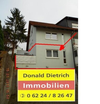 Wohnung zur Miete 540 € 2 Zimmer 60 m² 1. Geschoss Leimen Leimen 69181