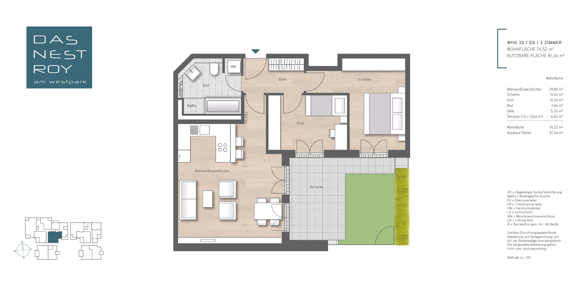 Terrassenwohnung zum Kauf provisionsfrei 884.900 € 3 Zimmer 74,5 m²<br/>Wohnfläche EG<br/>Geschoss ab sofort<br/>Verfügbarkeit Nestroystraße 13 Mittersendling München 81373