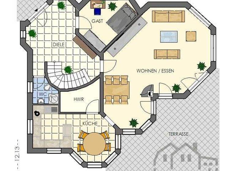 Villa zum Kauf provisionsfrei 749.000 € 5 Zimmer 210 m² 698 m² Grundstück Egloffswinden Ansbach 91522