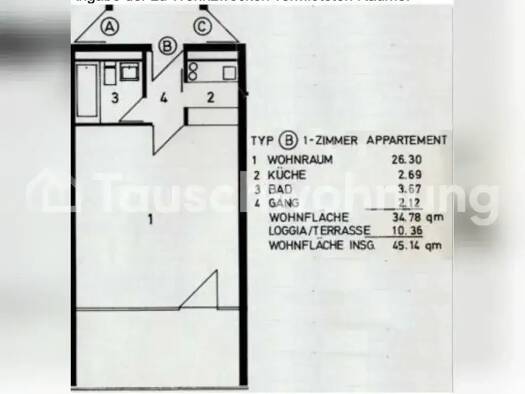 Studio zur Miete Tauschwohnung 970 € 1 Zimmer 45 m² 3. Geschoss Schwabing-Freimann München 80805