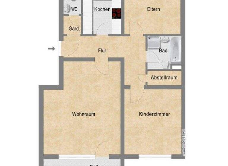 Wohnung zum Kauf 255.000 € 3 Zimmer 82 m² Dambach Fürth 90768
