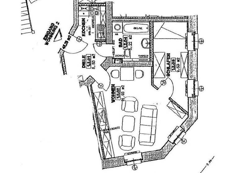 Wohnung zur Miete 405 € 2 Zimmer 45 m² EG Seumestraße 1 Knautkleeberg-Knauthain Leipzig 04249