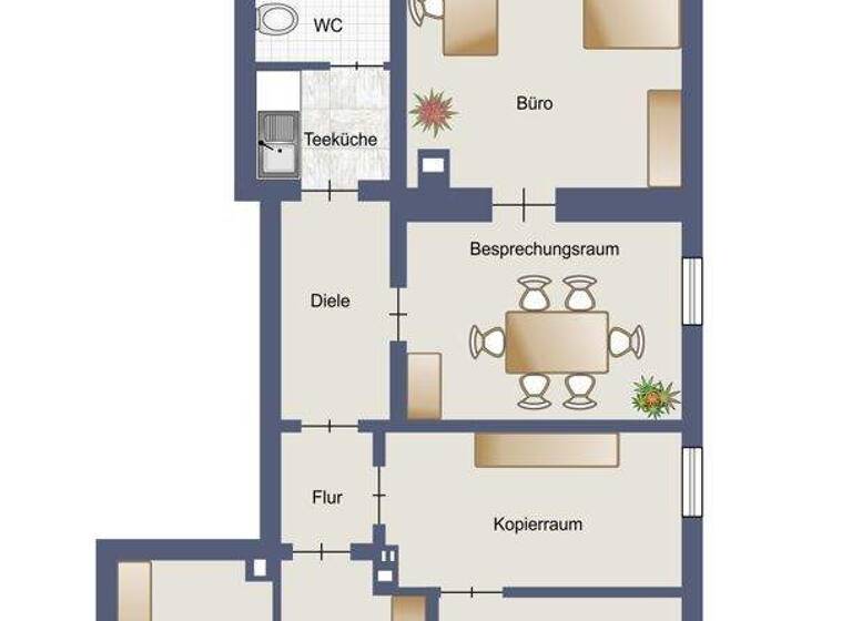 Bürofläche zur Miete 800 € 6 Zimmer 90 m² Bürofläche Bad Säckingen 79713
