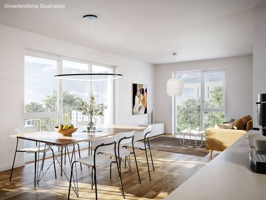Wohnung zum Kauf - Neubau provisionsfrei 599.000 € 4 Zimmer 97,8 m² 2. Geschoss Gerberstraße 29 Winnenden Winnenden 71364
