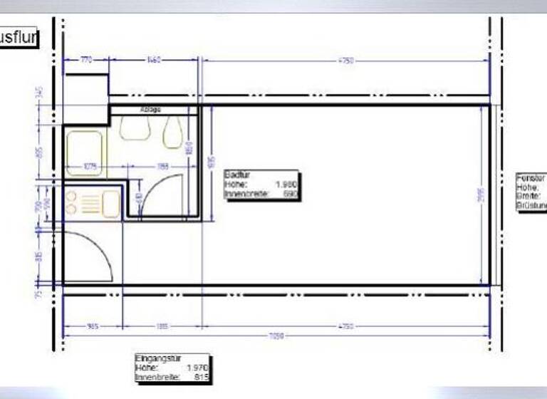 Studio zur Miete 245 € 1 Zimmer 21,5 m² EG frei ab sofort Mittweida 09648