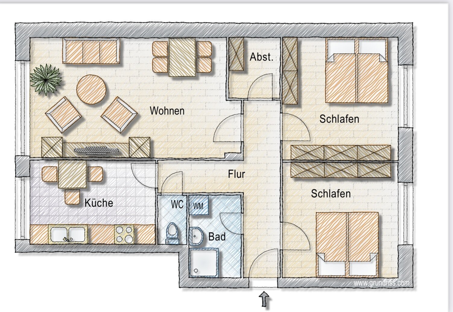 Wohnung zur Miete 885 € 3 Zimmer 81 m²<br/>Wohnfläche EG<br/>Geschoss ab sofort<br/>Verfügbarkeit Wien 1160