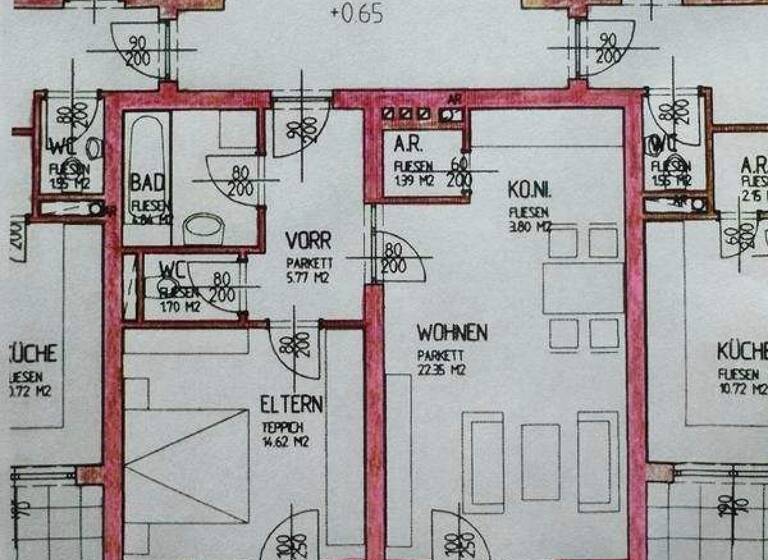 Wohnung zum Kauf 220.000 € 2 Zimmer 55 m² 1. Geschoss Traun 4050