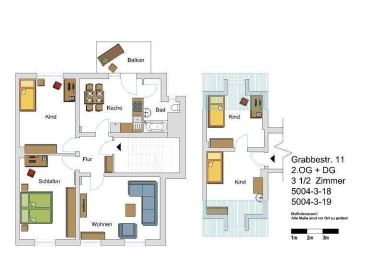 Wohnung zur Miete 584 € 5,5 Zimmer 105,1 m² 2. Geschoss Grabbestr. 11 Horst Gelsenkirchen 45899