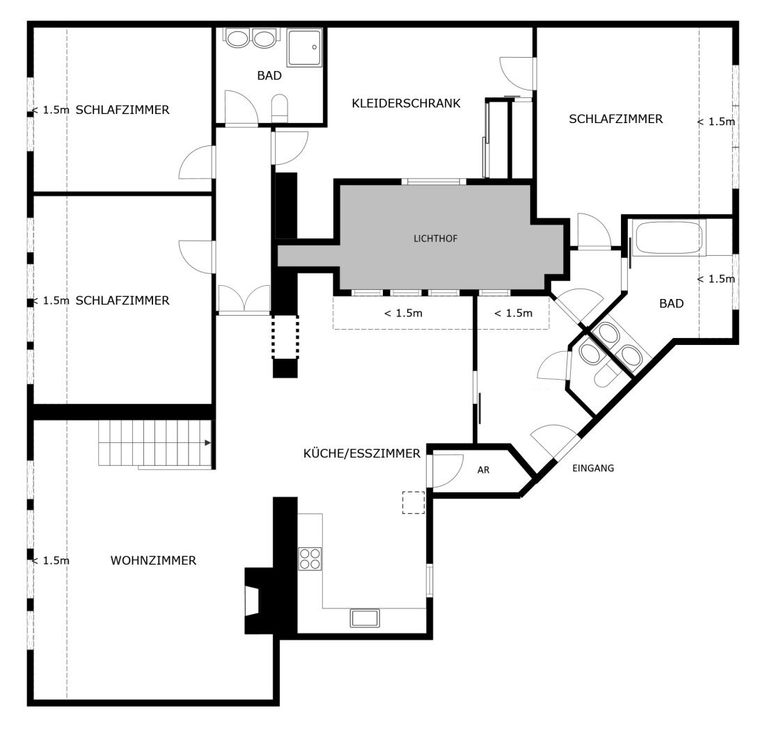 Wohnung zum Kauf provisionsfrei 2.290.000 € 4 Zimmer 200 m²<br/>Wohnfläche Liechtensteinstraße Wien 1090